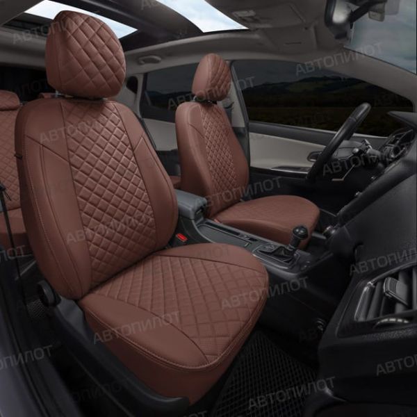Чехлы Автопилот Экокожа Ромб на Москвич 3 (2022+) Чехлы Автопилот Экокожа Ромб на Москвич 3 (2022+)