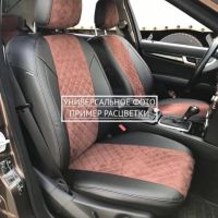 Чехлы Автопилот Алькантара Ромб на Москвич 3 (2022+) Чехлы Автопилот Алькантара Ромб на Москвич 3 (2022+)